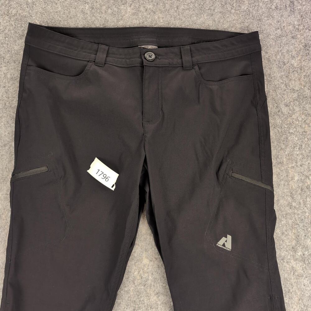Eddie Bauer Pants Womens P12 Petite Black First Ascent Capri Hiking Stretch - Picture 12 of 12